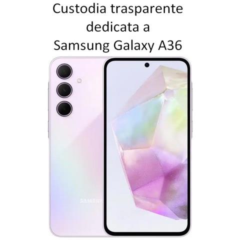Ultra Slim Custodia Tpu Silicone 0,3mm Cover Case Per Samsung Galaxy A36 5g Trasparente - Foto 2