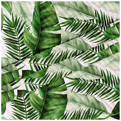 Tessuto Di Velluto A Coste Con Motivo A Foglie 1m X 140cm Per Rivestimenti E Cuscini - Foto 1