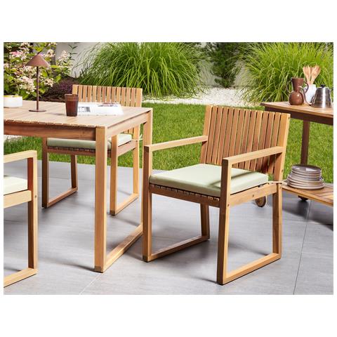 Cuscino Per Sedia Sassari Premium 46 X 46 Cm Verde Chiaro - Foto 1