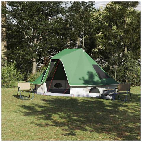 Tenda Tipi Familiare con tetto Verde 466 x 310 x 240 cm - Foto 2