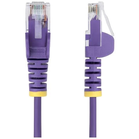 Cavo Ethernet CAT6 Viola da 50cm; Patch UTP con Plug RJ45 Antigroviglio e Rilievi di Trazione, Cavo Lan Slim in Rame Puro 28AWG, Sottoposto a test Fluke - Foto 5