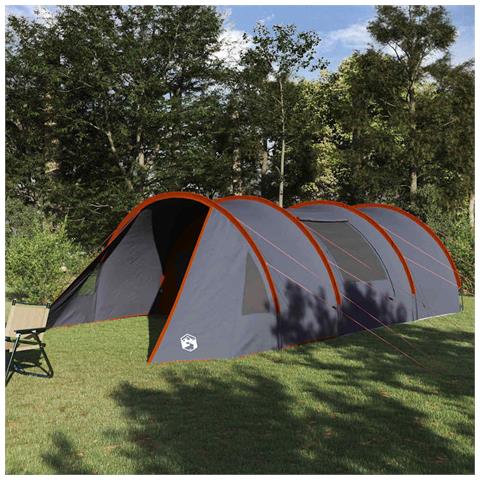 Tenda a tunnel con tetto Grigio e arancione 778 x 356 x 210 cm - Foto 2