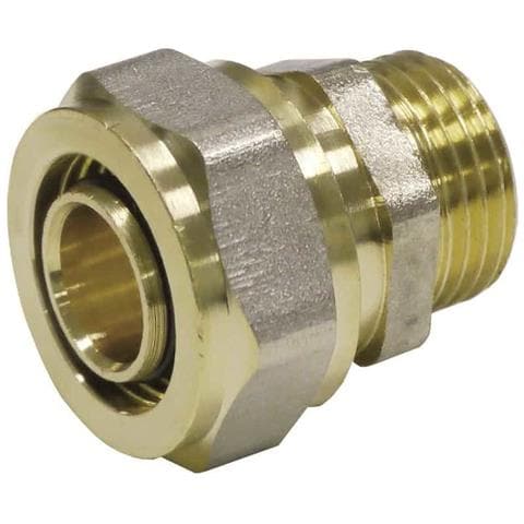 Raccordi A Vite  Raccordo Multistrato A Vite  Giunto A Vite 3/4  Ag  20 X 2 - Foto 1