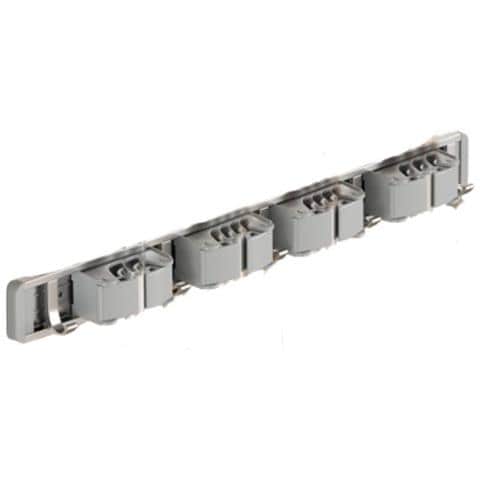 Porta Scope Da Parete Argento 50cm Compatibile Con Mop E Scopa Organizzatore, 4 Clip 5 Ganci, Alluminio Spaziale X Abs - Foto 1
