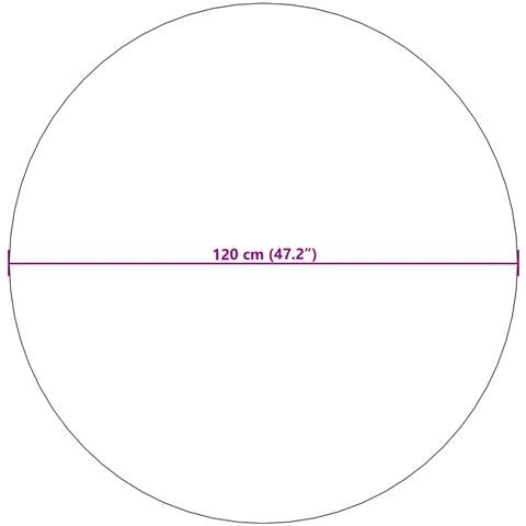 Tappeti per area Rotondo HUARTE Crema Ø 120 CM Poliestere - Foto 6