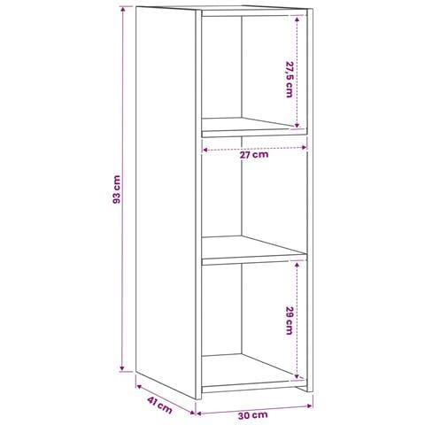 Credenza Rovere Artigianale 30 x 41 x 93 cm - Foto 7