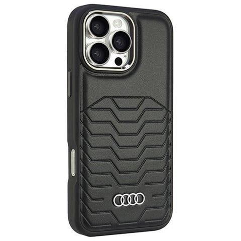 Custodia Magsafe In Pelle Sintetica Audi Per Iphone 16 Pro Max 6.9, Nera - Foto 7