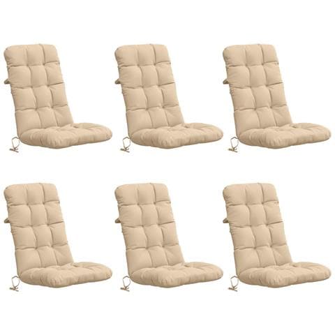 Cuscini per Sedia Alta in 6 Pezzi VIANEN 6 pcs 100% Poliestere - Foto 1