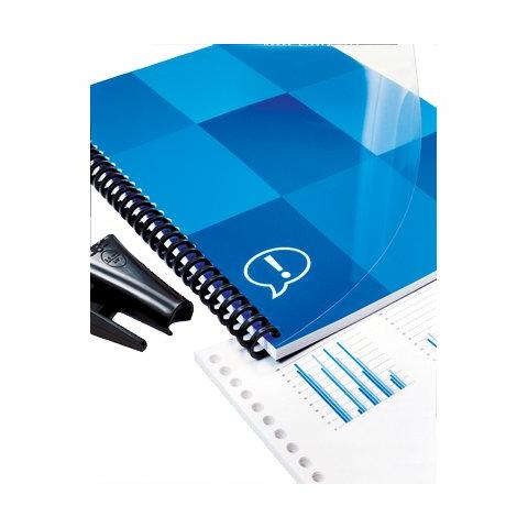 conf. 50 Dorsi plastici ClickBind a 34 anelli bianco 387340E - Foto 1