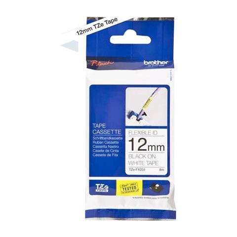 Nastro Flessibile Trasferimento Termico 1,2cm x 8m Bianco /Nero - Foto 2