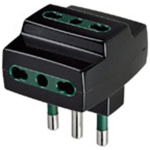 00321 - Adattatore Multipla S17+3p17/11 Nero - Foto 1