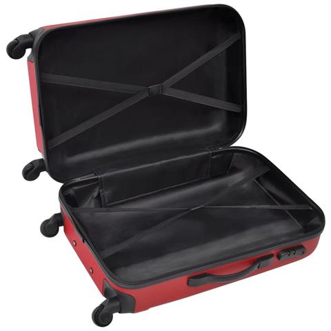 Set Trolley 3 pz Rosso - Foto 6