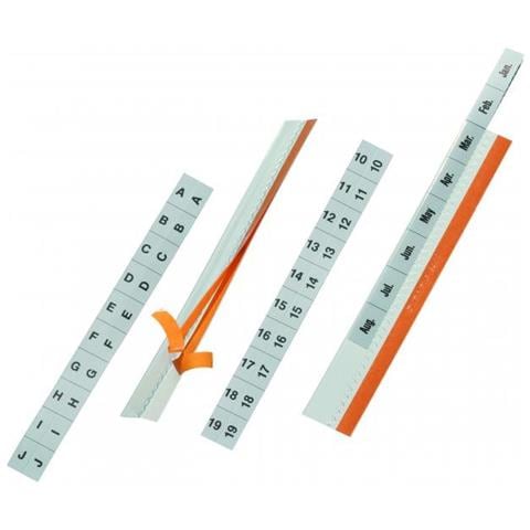 Tabfix Adesivi Ritagliabili 200x13mm Lxh Inserti Incl. Az 0-31 Jan Dez 5pz - Foto 1