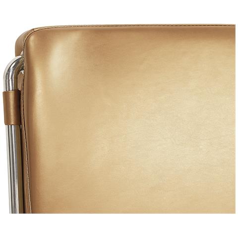 Letto Matrimoniale Ad Acqua In Pelle Oro 180 X 200 Cm - Paris - Foto 32