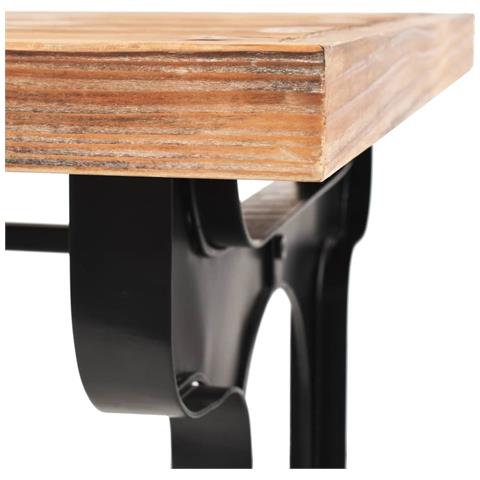 Tavolo Da Pranzo Con Piano In Massello Di Abete 122x65x82 Cm - Foto 7