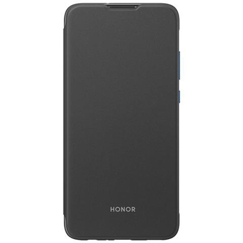 Custodia A Libro Per Honor 20 Lite Effetto Pelle Granulata Antigraffio, Nero - Foto 1