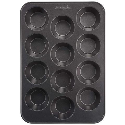 J2555014 Airbake Stampo 12 Per Focaccina 29 X 41 Cm Antiaderente, In Acciaio, Colori: Marrone - Foto 5