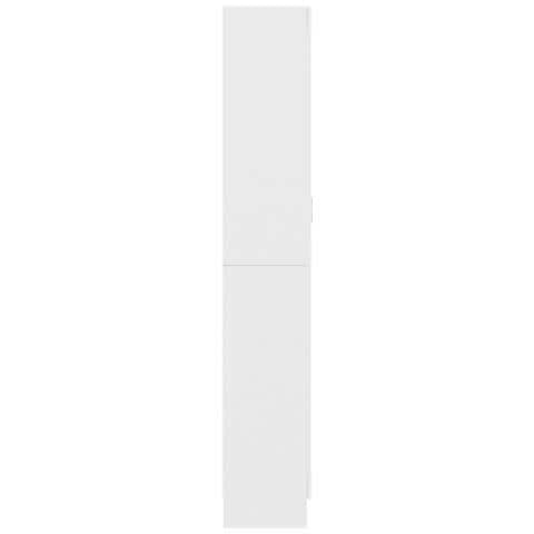 Armadietto Vetrina Bianco 82,5x30,5x185,5 cm Legno Multistrato - Foto 9