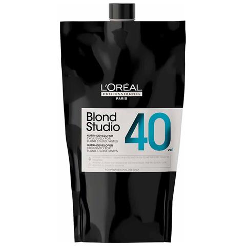 Professionnel, Blond Studio Nutri-developer, Schiarire, Crema Ossidante Per Capelli, 40 Vol, 1000 Ml - Foto 2