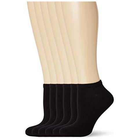 Di Fm Di Londra Donne Di Bamb Trainer Calzini Nero (black 01) Un Formato (formato Uk 4-8 Eu 37-42) (confezione Da 6)  - Foto 1