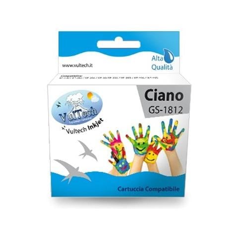 GS-1812, Ciano, Epson, XP30, XP102, XP202, XP205, XP212, XP215, XP302, XP305, XP312, XP315, XP402, XP405WHITE, XP412, CE, RoHS, Ad inchiostro, Scatola - Foto 1