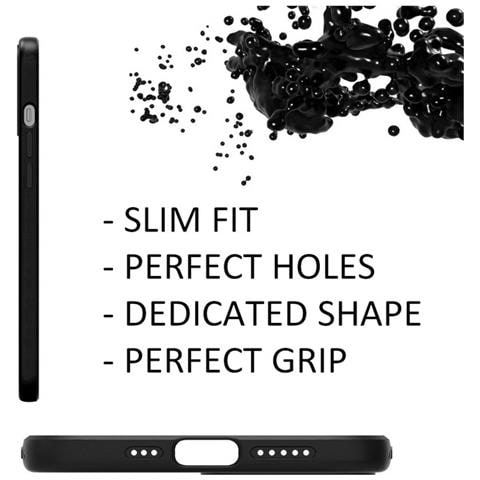 Custodia Tpu Silicone Liquid Air Cover Case Per Apple Iphone 12 - 12 Pro Black - Foto 5