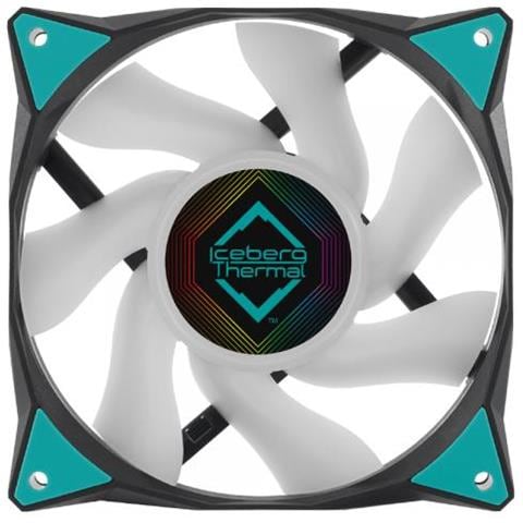 Icegale Argb Case Per Computer Ventilatore 12 Cm Nero 1 Pz - Foto 1