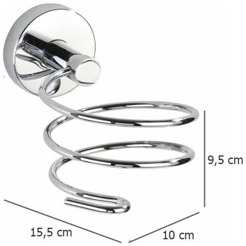 Supporto Da Parete Per Asciugacapelli, Prodotto Da Una Serie Di Eleganti Accessori Bagno Capri - Foto 7