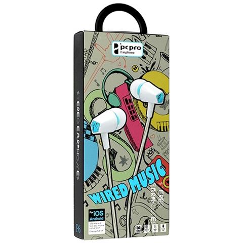 Auricolare Originale Stereo In-ear Wm-p6 Jack 3,5mm Blu Per Galaxy Android Iphone - Foto 1