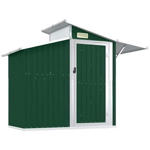 Capanno da Giardino Verde 207x130x208,5 cm Acciaio Zincato - Foto 1
