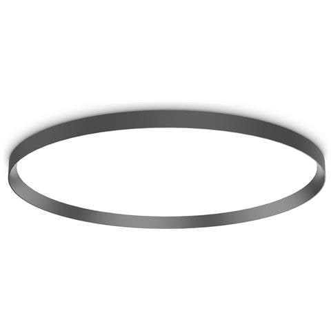 Plafoniera Moderna Fly Alluminio-materie Plastiche Nero Led 65w 3000k D90cm - Foto 1
