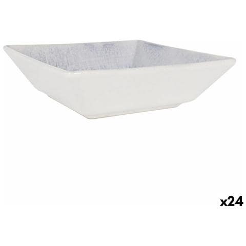 La Mediterránea Lot De 18 Bols Yummy Blanc 18,4 X 13 X 7,3 Cm - Service Complet