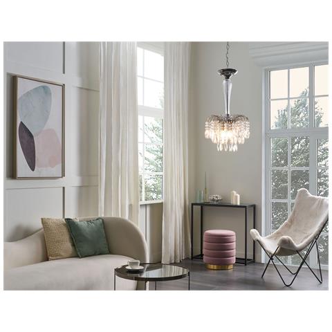 Lampadario Orara Metallo Argento - Foto 1