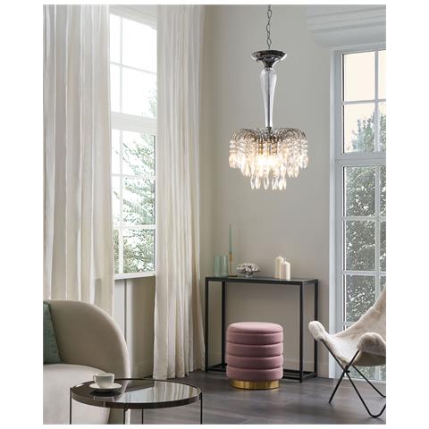 Lampadario Orara Metallo Argento - Foto 8