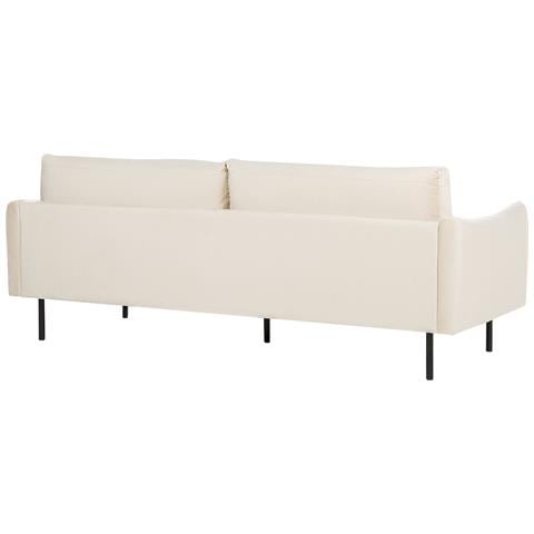 Set Da Salotto 5 Posti Vinterbro Velluto Beige Chiaro Con Ottomana - Foto 2