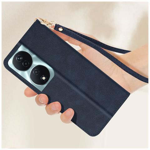 Custodia Per Honor 90 Smart Copertina Portafoglio Supporto Cinturino - Foto 5