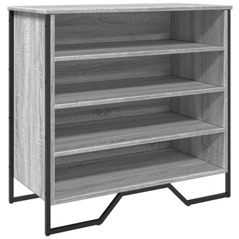 Scarpiera Grigio Sonoma 80x38x78 cm in Truciolato - Foto 2