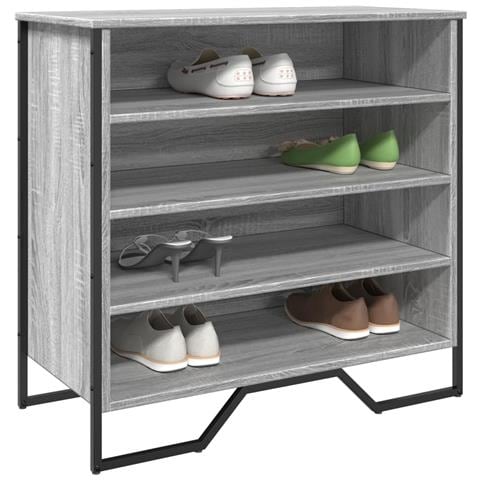 Scarpiera Grigio Sonoma 80x38x78 cm in Truciolato - Foto 1