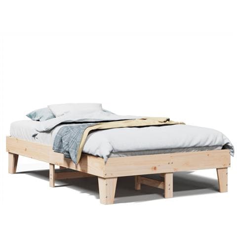 Letto Senza Materasso 120x190 Cm In Legno Massello Di Pino - Foto 2