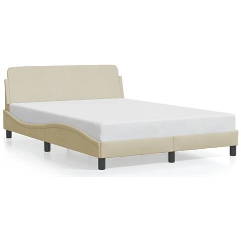 Giroletto Senza Materasso Crema 140x200 Cm In Tessuto - Foto 2