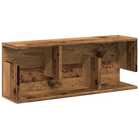 Mobile A Parete 80x20x30 Cm Legno Antico In Legno Multistrato - Foto 2