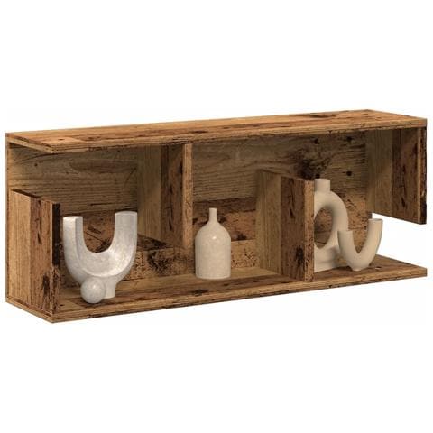 Mobile A Parete 80x20x30 Cm Legno Antico In Legno Multistrato - Foto 1