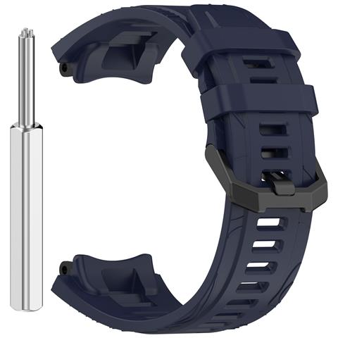 Cinturino In Silicone Per Orologio Amazfit T-rex 3 Nero Blue - Foto 1