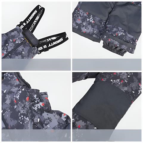 Tuta Da Sci A Due Pezzi Per Bambini Nera E Rossa M - Foto 2