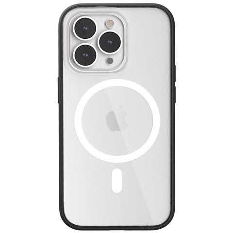 ECO646 custodia per cellulare 17 cm (6.7") Cover Trasparente, Nero - Foto 1