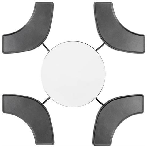 Grill da Tavolo 103070 Dinner4all con Piastre 300 x 100 mm Potenza 1000 W Colore Nero - Foto 1