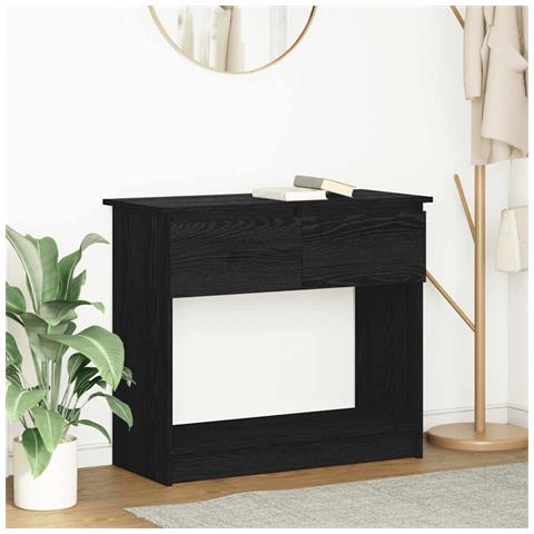 Tavolo Consolle con Cassetti Nero 85,5x38,5x74,5 cm - Foto 1
