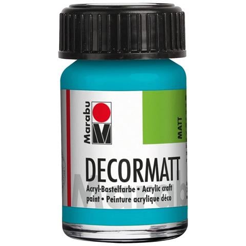 Colore Acrilico Per Vetro /legno /metallo ""decormatt"" 15ml - Colore Turchese Caraibi 091 - Foto 1