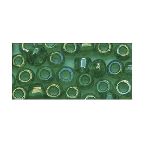 17 Grammi - Perline In Vetro Rotonde Opache Lustrate Foro Ø2,6mm - Colore Verde - Foto 1