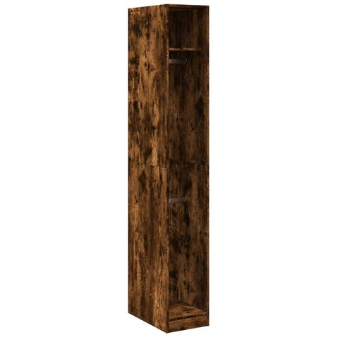 Armadio Rovere Fumo 30x50x200 Cm In Legno Multistrato - Foto 2